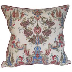 MARY JANE MCCARTY | 19TH CENTURY FRENCH FABRIC PILLOW